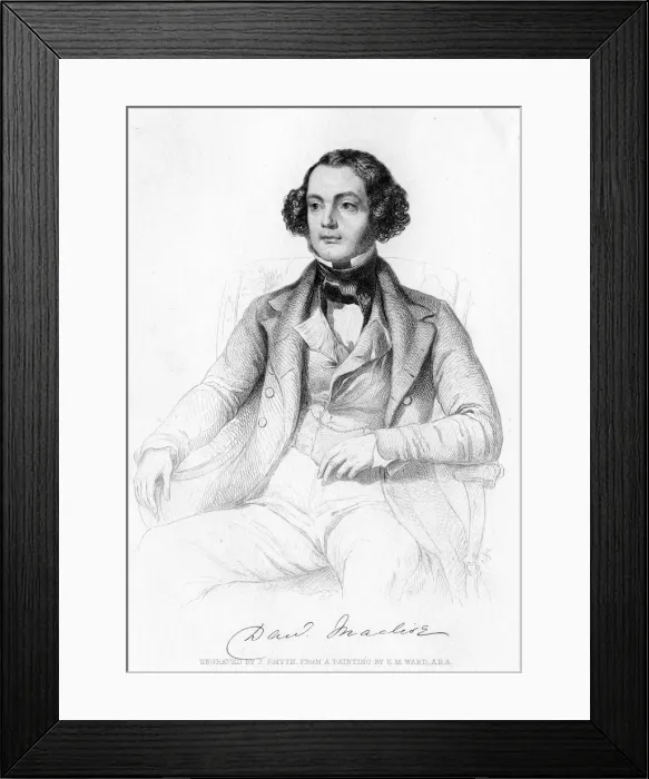 Framed Print : Daniel Maclise (1806-1870), Irish artist, 19th century. Artist: J Smyth Framed Print : Daniel Maclise (1806-1870), Irish artist, 19th century. Artist: J Smyth