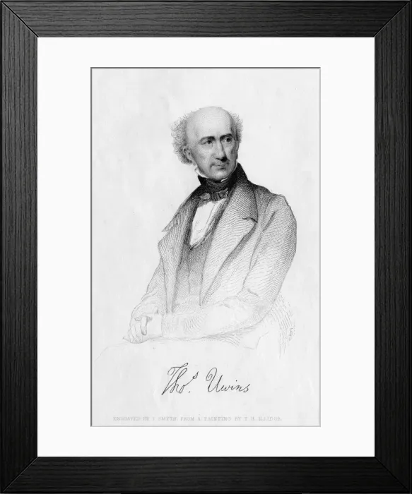 Framed Print : Thomas Uwins (1782-1857), English artist, 19th century. Artist: J Smyth Framed Print : Thomas Uwins (1782-1857), English artist, 19th century. Artist: J Smyth