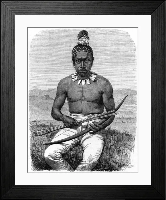 Framed Print : Native American, California, 19th century. Artist: Gustave Boulanger