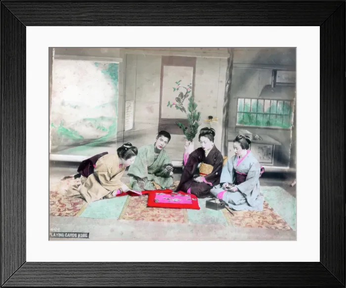 Framed Print : Playing cards, Kobe, Japan Framed Print : Playing cards, Kobe, Japan