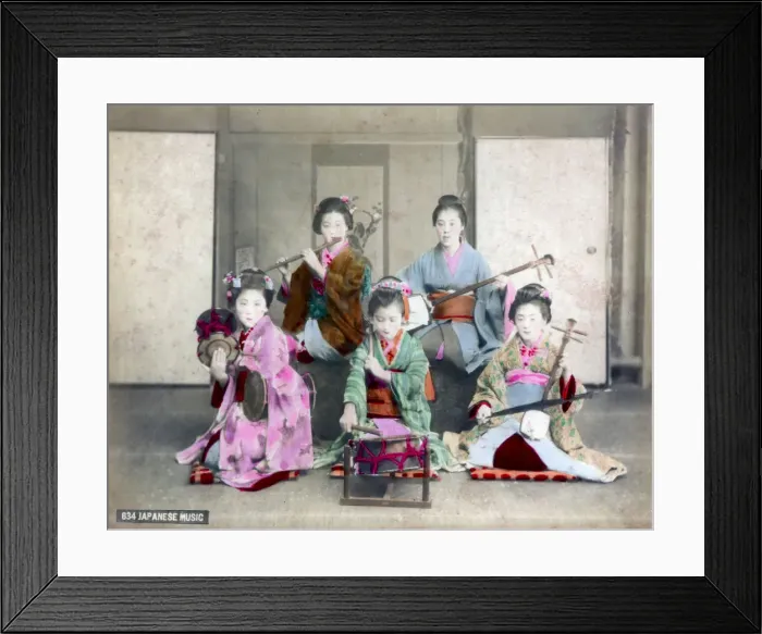 Framed Print : Japanese musicians Framed Print : Japanese musicians