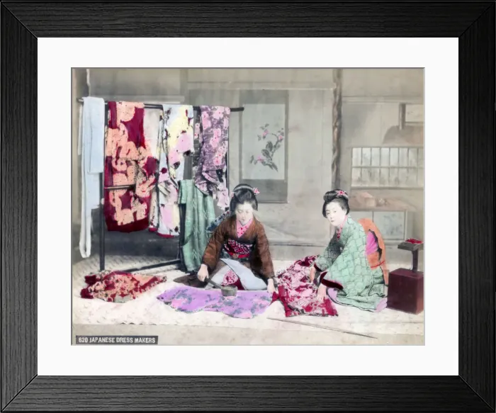 Framed Print : Japanese dressmakers Framed Print : Japanese dressmakers