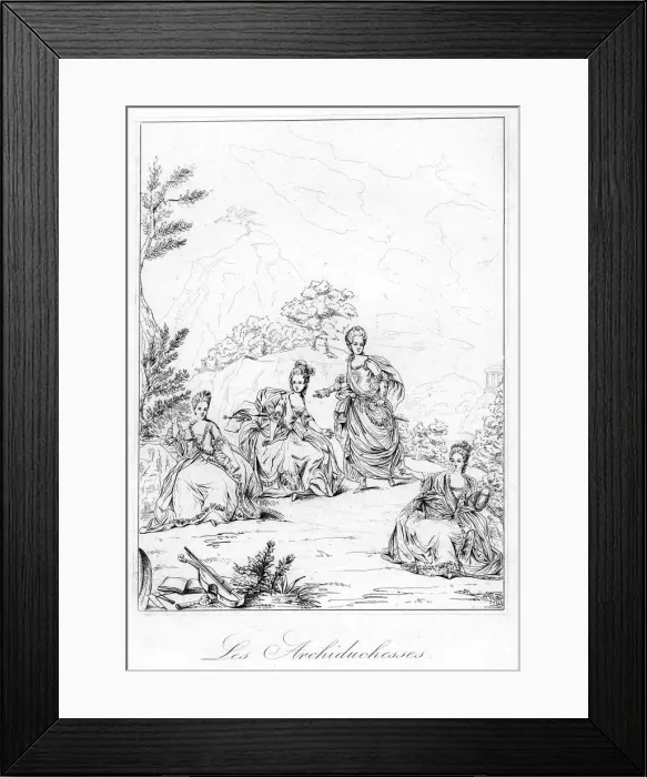 Framed Print : The Archduchesses, c17th century Framed Print : The Archduchesses, c17th century