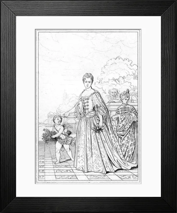 Framed Print : Marie Adelaide of Savoy, Duchess of Bourgogne, c17th century Framed Print : Marie Adelaide of Savoy, Duchess of Bourgogne, c17th century
