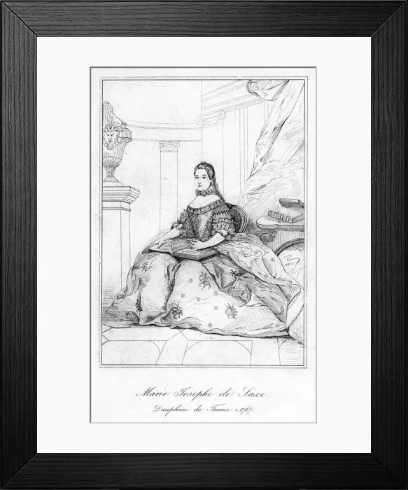Framed Print : Marie-Josephe of Saxony, Dauphine of France Framed Print : Marie-Josephe of Saxony, Dauphine of France
