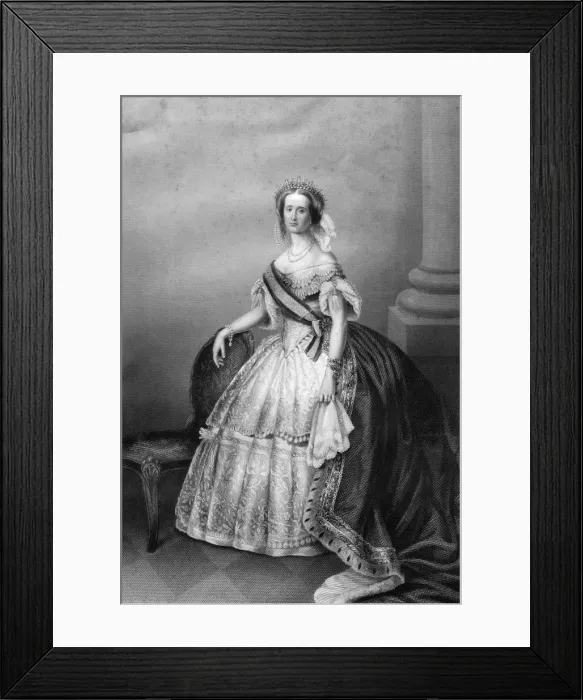Framed Print : The Empress of the French, c1860. Artist: DJ Pound Framed Print : The Empress of the French, c1860. Artist: DJ Pound