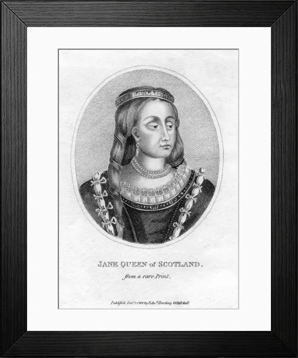 Framed Print : Jane Queen of Scotland, 1798 Framed Print : Jane Queen of Scotland, 1798