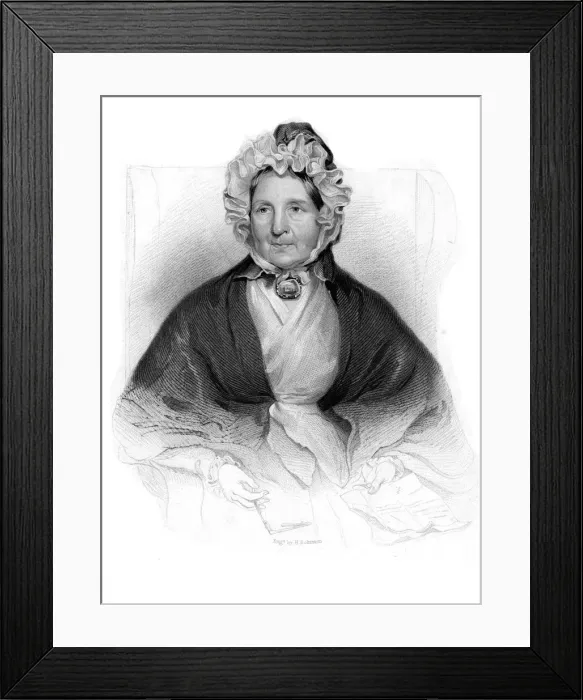 Framed Print : Mrs Dunlop of Dunlop, Patron of Robbie Burns. Artist: H Robinson Framed Print : Mrs Dunlop of Dunlop, Patron of Robbie Burns. Artist: H Robinson
