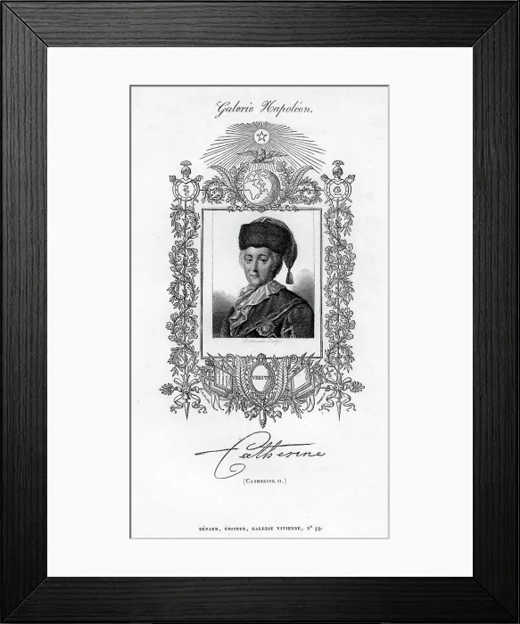 Framed Print : Catherine II of Russia, c18th century. Artist: Pierre-Francois Bertonnier Framed Print : Catherine II of Russia, c18th century. Artist: Pierre-Francois Bertonnier