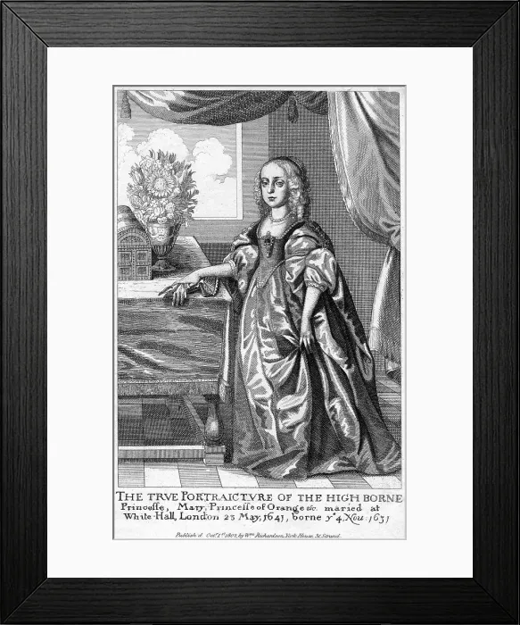 Framed Print : Mary, Princess of Orange, Daughter of Charles I, 1802 Framed Print : Mary, Princess of Orange, Daughter of Charles I, 1802