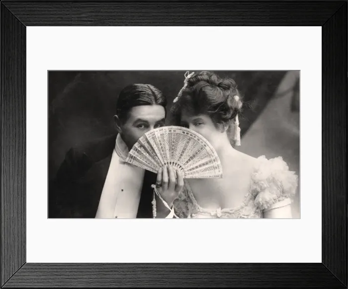 Framed Print : Billie Burke and Farren Soutar in a scene from The Belle of Mayfair, early 20th century. Artist: Bassano Studio Framed Print : Billie Burke and Farren Soutar in a scene from The Belle of Mayfair, early 20th century. Artist: Bassano Studio