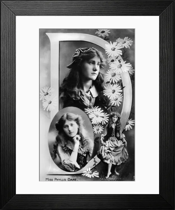 Framed Print : Phyllis Dare (1890-1975), English actress, 1905 Framed Print : Phyllis Dare (1890-1975), English actress, 1905