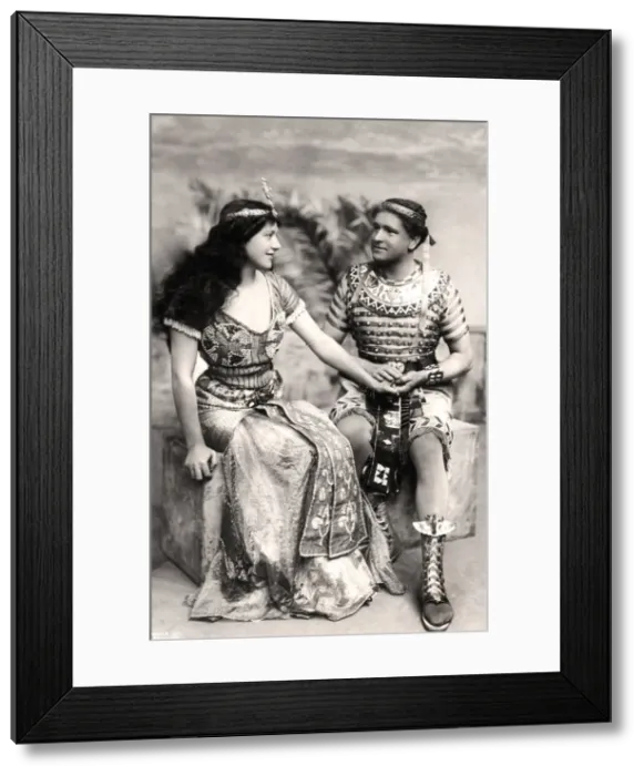 Framed Print : Ruth Vicent (1877-1955) and Roland Cunningham in a scene from Amasis, early 20th century. Artist: Dover Street Studios Framed Print : Ruth Vicent (1877-1955) and Roland Cunningham in a scene from Amasis, early 20th century. Artist: Dover Street Studios