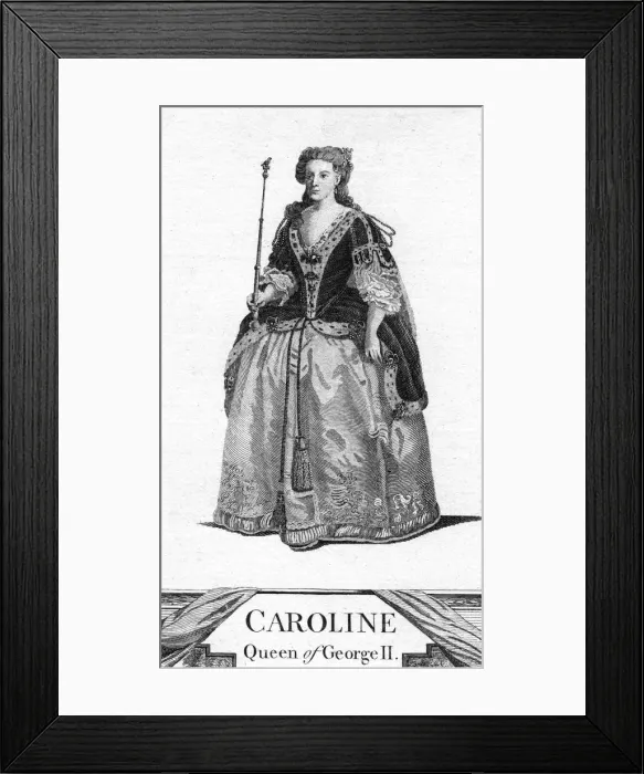 Framed Print : Queen Caroline, Queen Consort of George II. Artist: Caroline of Ansbach Framed Print : Queen Caroline, Queen Consort of George II. Artist: Caroline of Ansbach
