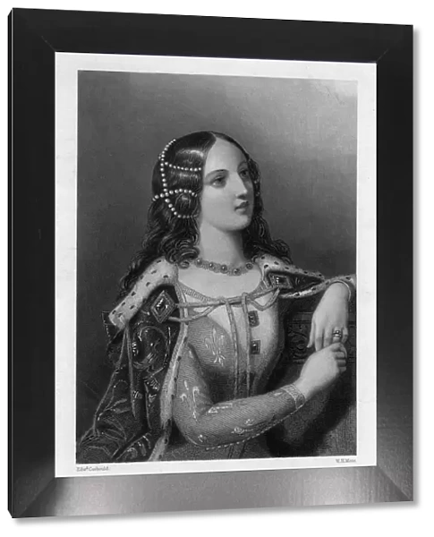 Isabella of Valois, second wife of Richard II, c1860. Artist: WH Mote