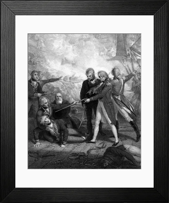 Framed Print : The San Nicolas and San Josef, carried by boarding, Battle of Cape St Vincent, 1797. Artist: R Golding Framed Print : The San Nicolas and San Josef, carried by boarding, Battle of Cape St Vincent, 1797. Artist: R Golding
