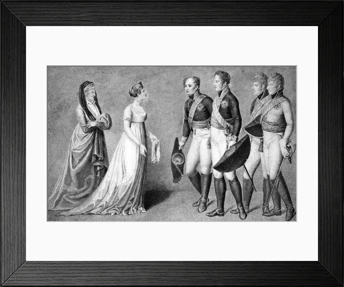 Framed Print : The reception of Alexander I (1777-1825), the Emperor of Russia, at Memel, 1802 Framed Print : The reception of Alexander I (1777-1825), the Emperor of Russia, at Memel, 1802