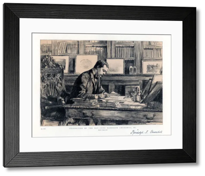 Framed Print : Lord Randolph Churchill (1849-1895), English statesman, 1885 Framed Print : Lord Randolph Churchill (1849-1895), English statesman, 1885