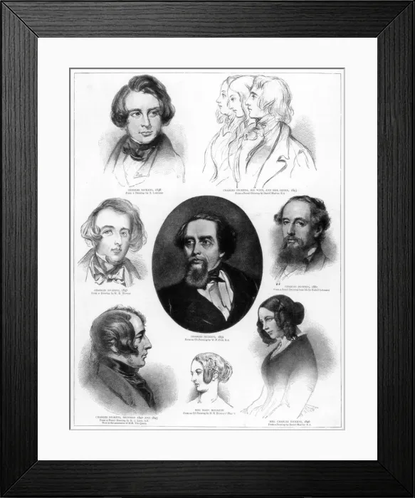 Framed Print : Charles Dickens (1812-1870), English novelist, 1892 Framed Print : Charles Dickens (1812-1870), English novelist, 1892