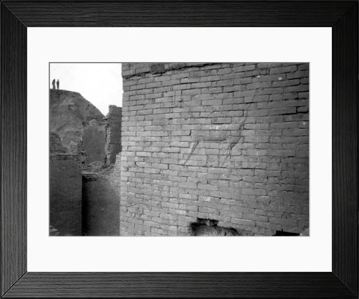 Framed Print : Relief on the Ishtar Gate, Babylon, 1917-1919 Framed Print : Relief on the Ishtar Gate, Babylon, 1917-1919
