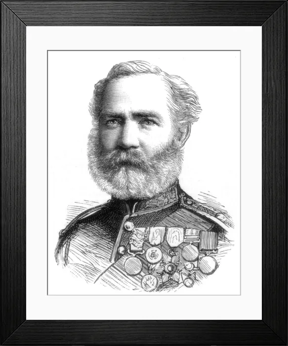 Framed Print : Major John McBlain, 1885 Framed Print : Major John McBlain, 1885