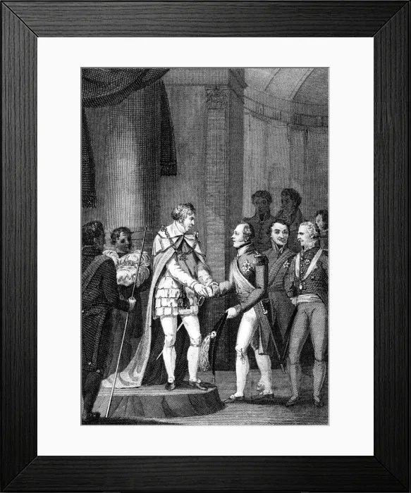 Framed Print : The Illustrious Visitors, 1815. Artist: George M Brighty Framed Print : The Illustrious Visitors, 1815. Artist: George M Brighty