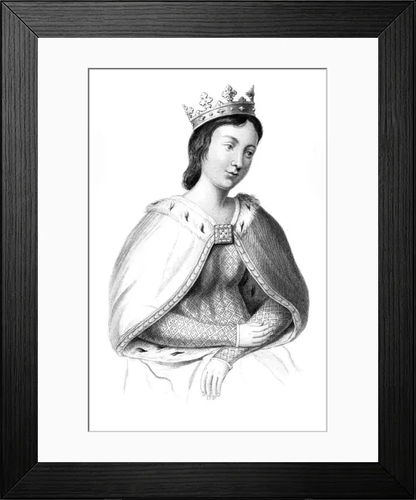 Framed Print : Eleanor of Provence (c1223-1291), 1851. Artist: Henry Colburn Framed Print : Eleanor of Provence (c1223-1291), 1851. Artist: Henry Colburn