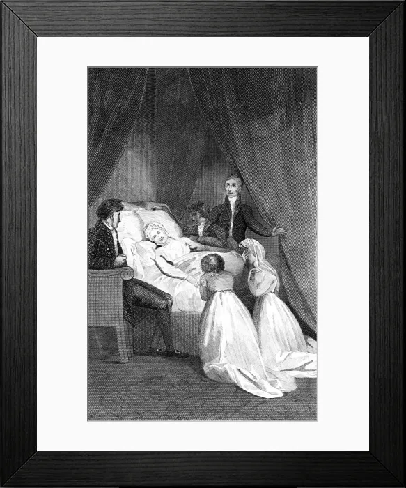 Framed Print : The Queens Last Moments