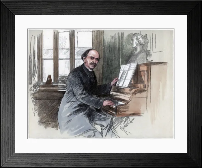 Framed Print : Sir Julius Benedict, musical composer and conductor, 1884 Framed Print : Sir Julius Benedict, musical composer and conductor, 1884