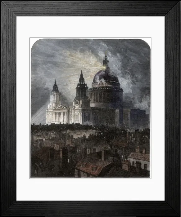 Framed Print : St Pauls Cathedral on Thanksgiving Day, 1872 Framed Print : St Pauls Cathedral on Thanksgiving Day, 1872