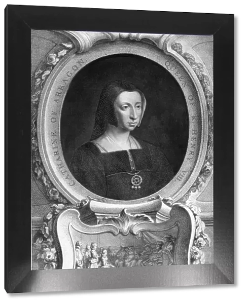 Catherine of Aragon (1485-1536), 1744. Artist: Jacobus Houbraken