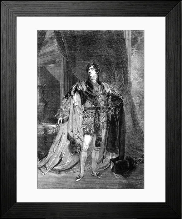 Framed Print : George IV, King of the United Kingdom of Great Britain and Ireland Framed Print : George IV, King of the United Kingdom of Great Britain and Ireland