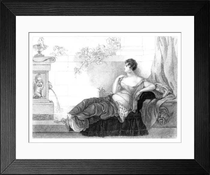 Framed Print : Mary Robinson (1757-1800), English poet and novelist, 1830. Artist: Henry Adlard Framed Print : Mary Robinson (1757-1800), English poet and novelist, 1830. Artist: Henry Adlard