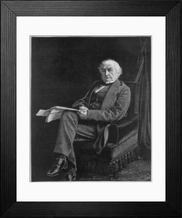 Framed Print : William Ewart Gladstone, British Liberal Party statesman and prime minister, 1894. Artist: William Biscombe Gardner Framed Print : William Ewart Gladstone, British Liberal Party statesman and prime minister, 1894. Artist: William Biscombe Gardner