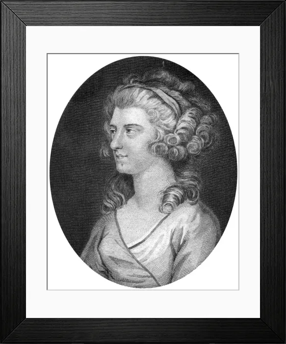 Framed Print : Frederica Charlotte of Prussia, Duchess of York, 1791. Artist: J Baker Framed Print : Frederica Charlotte of Prussia, Duchess of York, 1791. Artist: J Baker