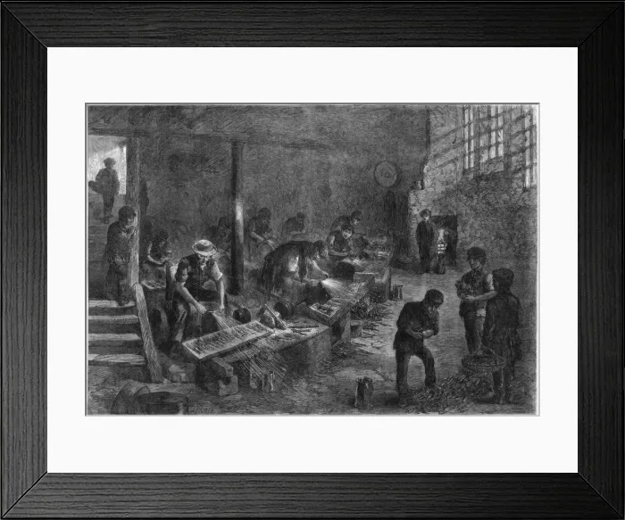 Framed Print : Hull of the fork-grinders, Sheffield steel manufactures, 1866. Artist: Palmer Framed Print : Hull of the fork-grinders, Sheffield steel manufactures, 1866. Artist: Palmer