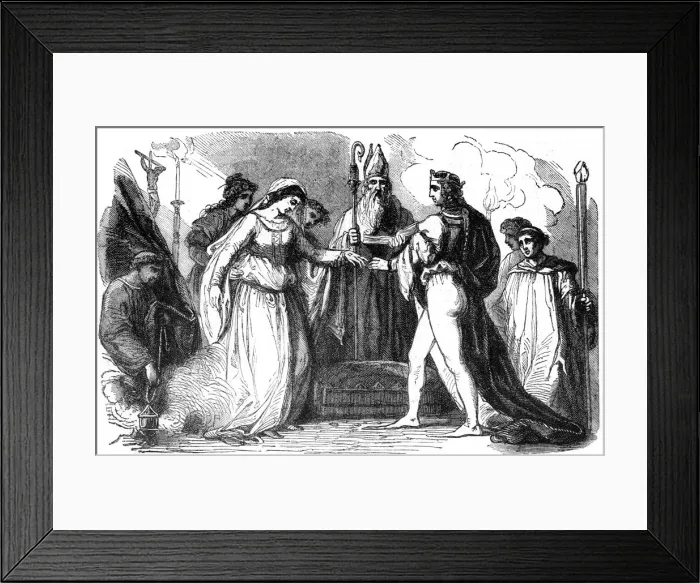 Framed Print : Marriage of Henry I of England and Matilda, 1100 Framed Print : Marriage of Henry I of England and Matilda, 1100