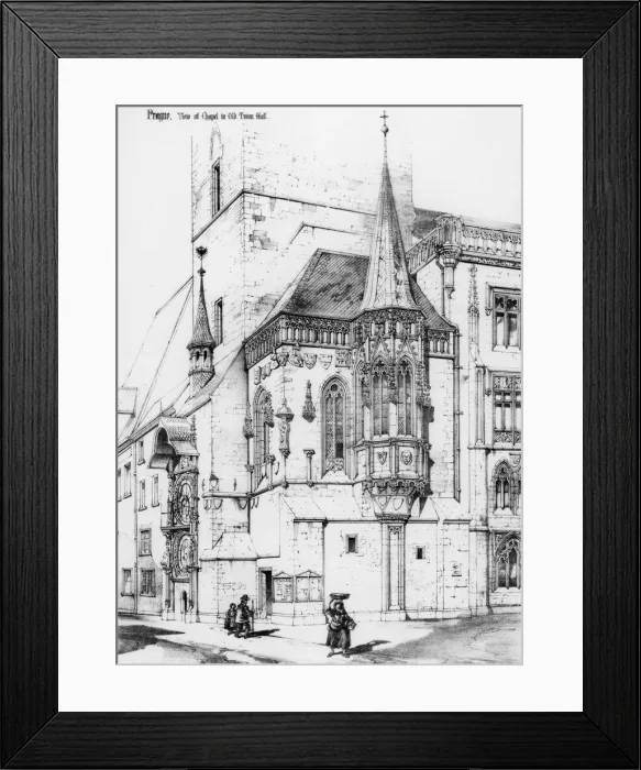Framed Print : The chapel in the old town hall, Prague, Czech Republic, 19th century. Artist: Richard Norman Shaw Framed Print : The chapel in the old town hall, Prague, Czech Republic, 19th century. Artist: Richard Norman Shaw