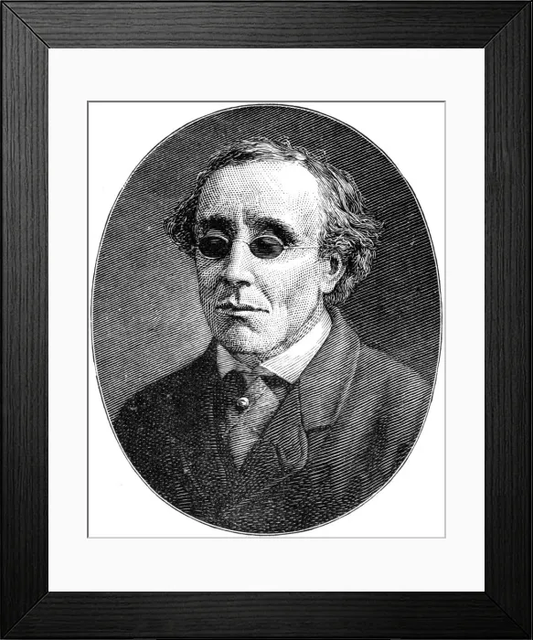 Framed Print : Professor Henry Fawcett, blind English statesman and economist, 1900 Framed Print : Professor Henry Fawcett, blind English statesman and economist, 1900