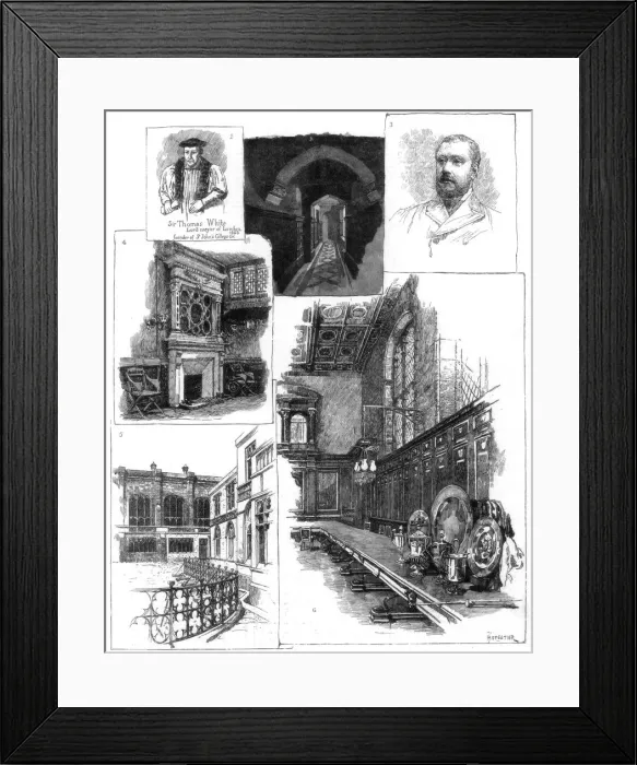 Framed Print : Merchant Taylors Company, one of the City Guilds, 1884. Artist: Horestier Framed Print : Merchant Taylors Company, one of the City Guilds, 1884. Artist: Horestier