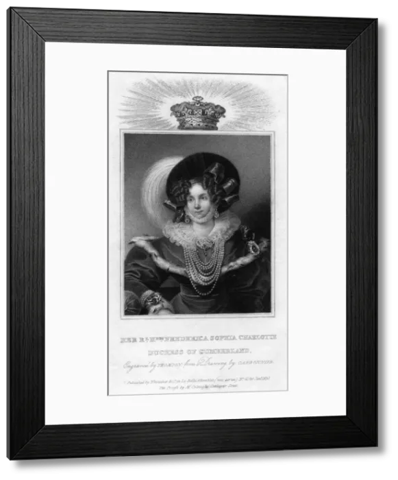 Framed Print : Frederica Sophia Charlotte, Duchess of Cumberland, 1830 Framed Print : Frederica Sophia Charlotte, Duchess of Cumberland, 1830