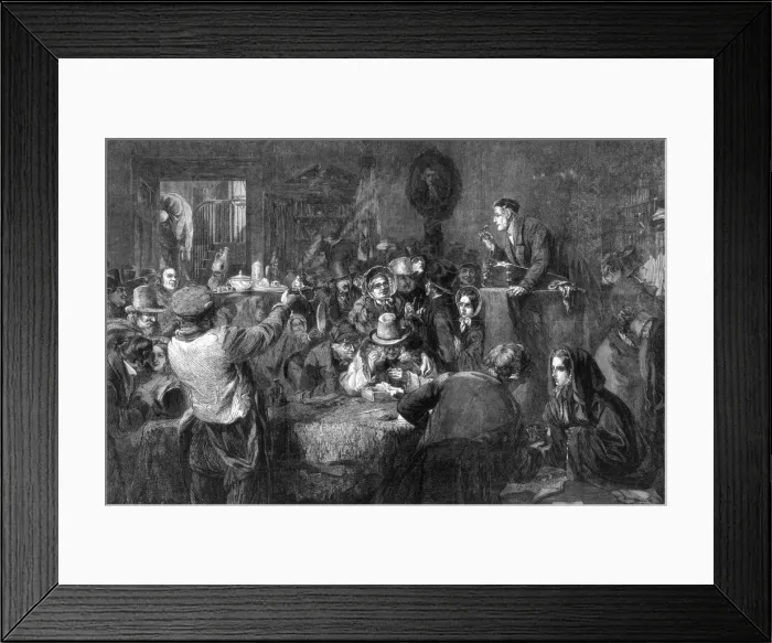 Framed Print : The Auction, Last Day of the Sale, the International exhibition, 1862. Artist: George Bernard O Neill Framed Print : The Auction, Last Day of the Sale, the International exhibition, 1862. Artist: George Bernard O Neill