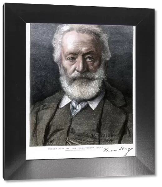 Victor Hugo, French author, 1885. Artist: D Laugee