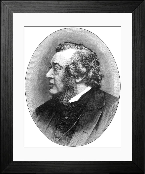 Framed Print : Norman Macleod, 19th century Scottish theologian, author and social reformer, (1900). Artist: Elliott & Fry