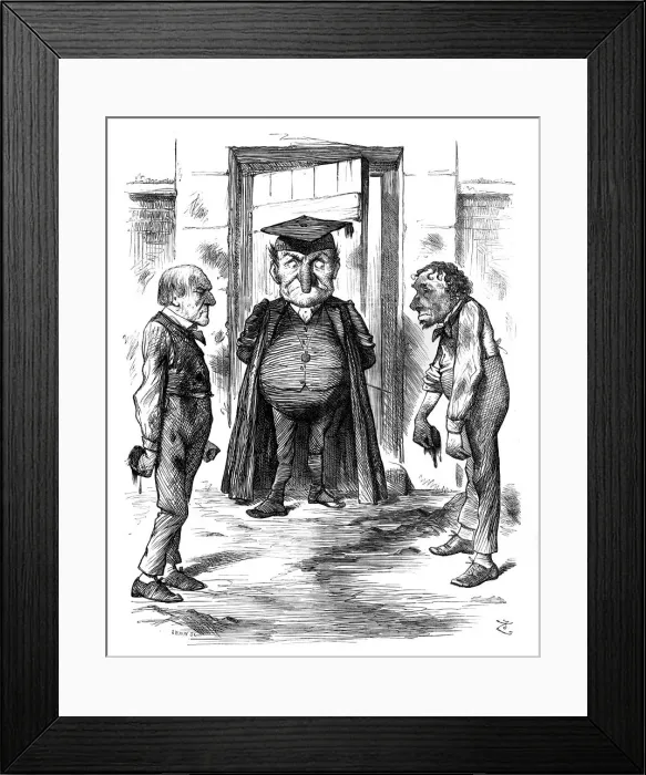 Framed Print : A Bad Example, 1878. Artist: Swain Framed Print : A Bad Example, 1878. Artist: Swain