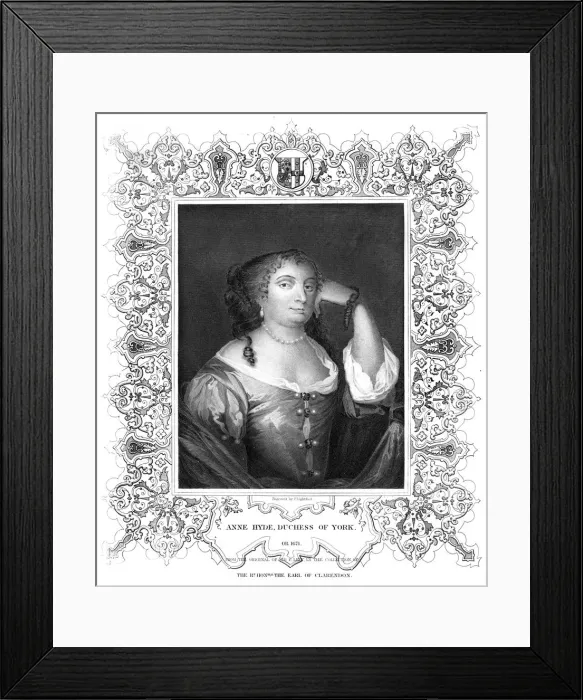 Framed Print : Anne Hyde, Duchess of York. Artist: P Lightfoot Framed Print : Anne Hyde, Duchess of York. Artist: P Lightfoot