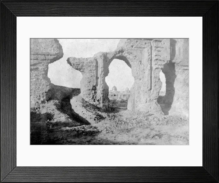 Framed Print : Ruined walls of the Enchanted Garden, just outside Samarra City, Iraq, 1917-1919 Framed Print : Ruined walls of the Enchanted Garden, just outside Samarra City, Iraq, 1917-1919