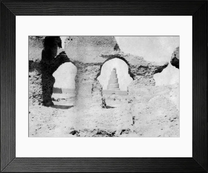 Framed Print : Great Mosque of Samarra, Iraq, 1918 Framed Print : Great Mosque of Samarra, Iraq, 1918