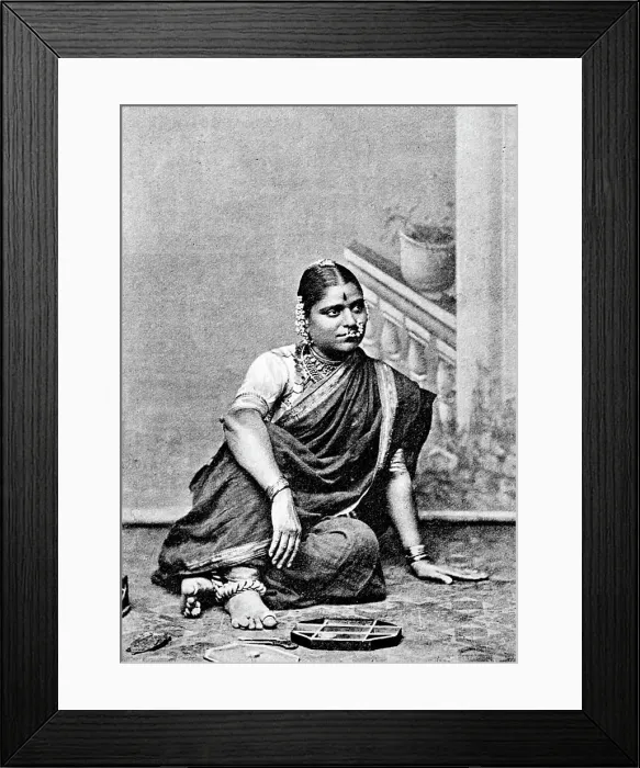 Framed Print : Brahmin woman, India, 1917 Framed Print : Brahmin woman, India, 1917