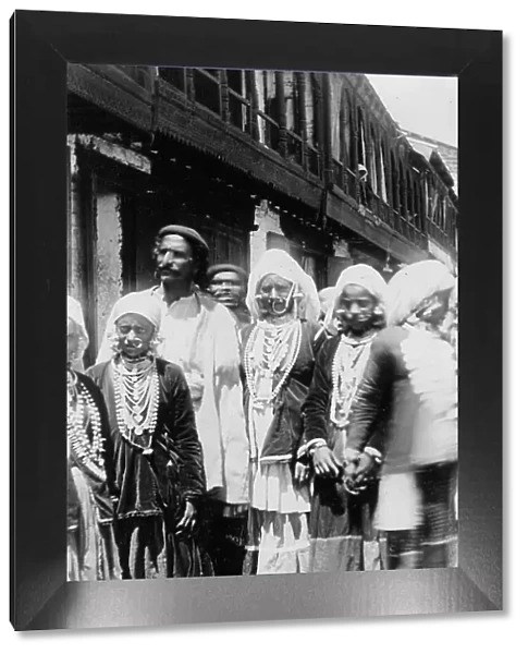 Muslim hill tribe people, Chakrata, India, 1917